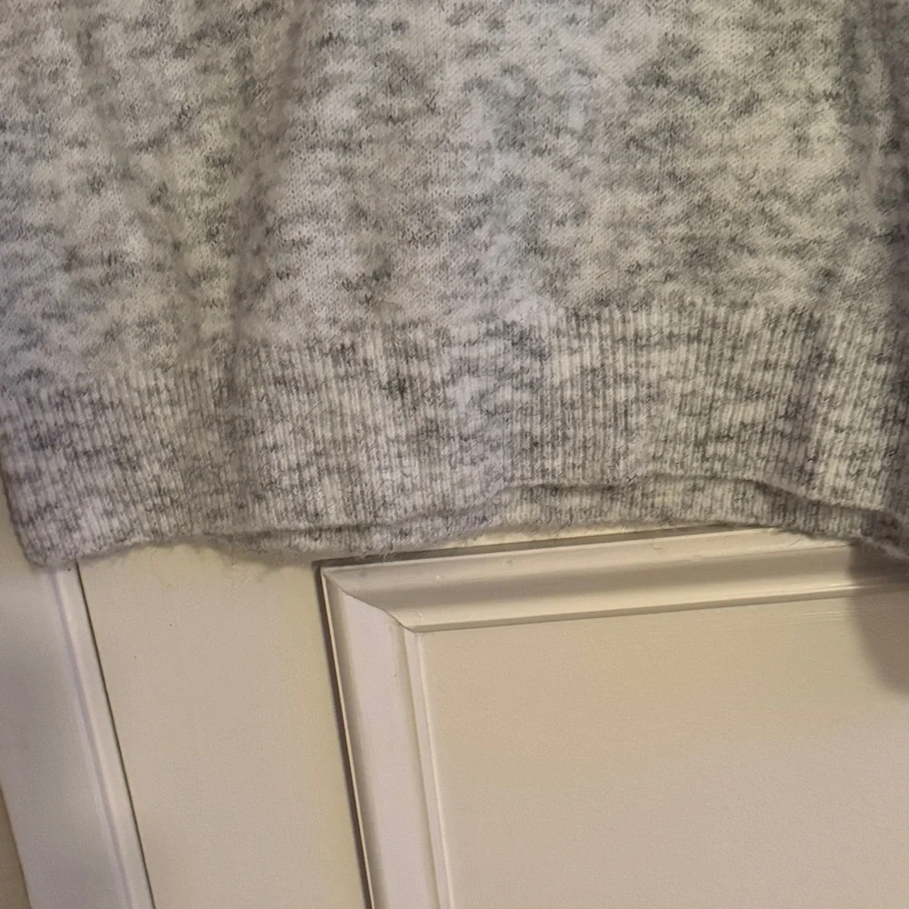 Aqua Curve Bloomingdales Grey Mélange Long Sleeve Sweater